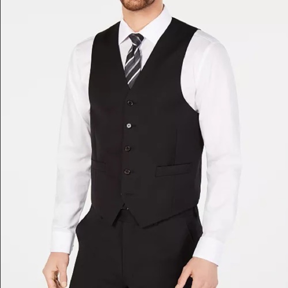 Lauren Ralph Lauren Men's Classic-Fit UltraFlex Stretch Suit Jacket & Vest - Picture 8 of 13